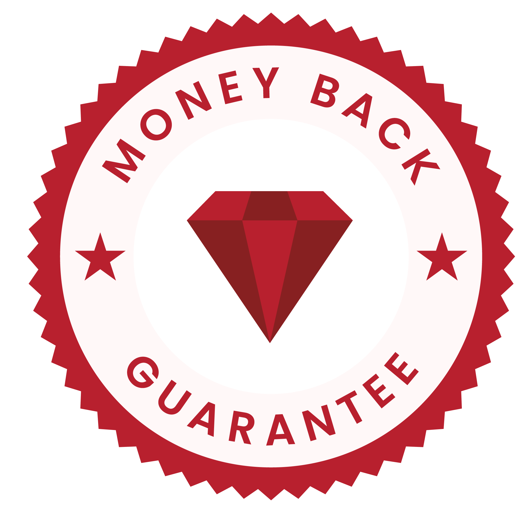 Money back guarantee seal